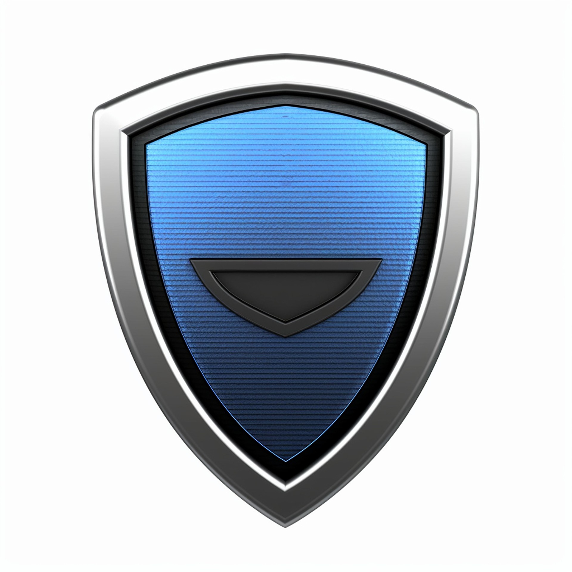Shield board 3d element for composition on white background